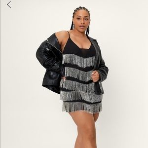 Nastygal Fringe sequin dress